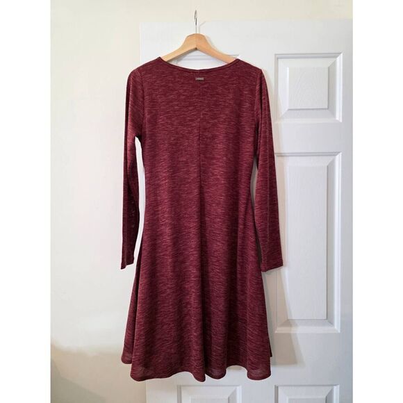 PrAna Women's Nadia Dress Sunwashed Red Space Dyed V-Neck Size L NWT - Picture 11 of 12